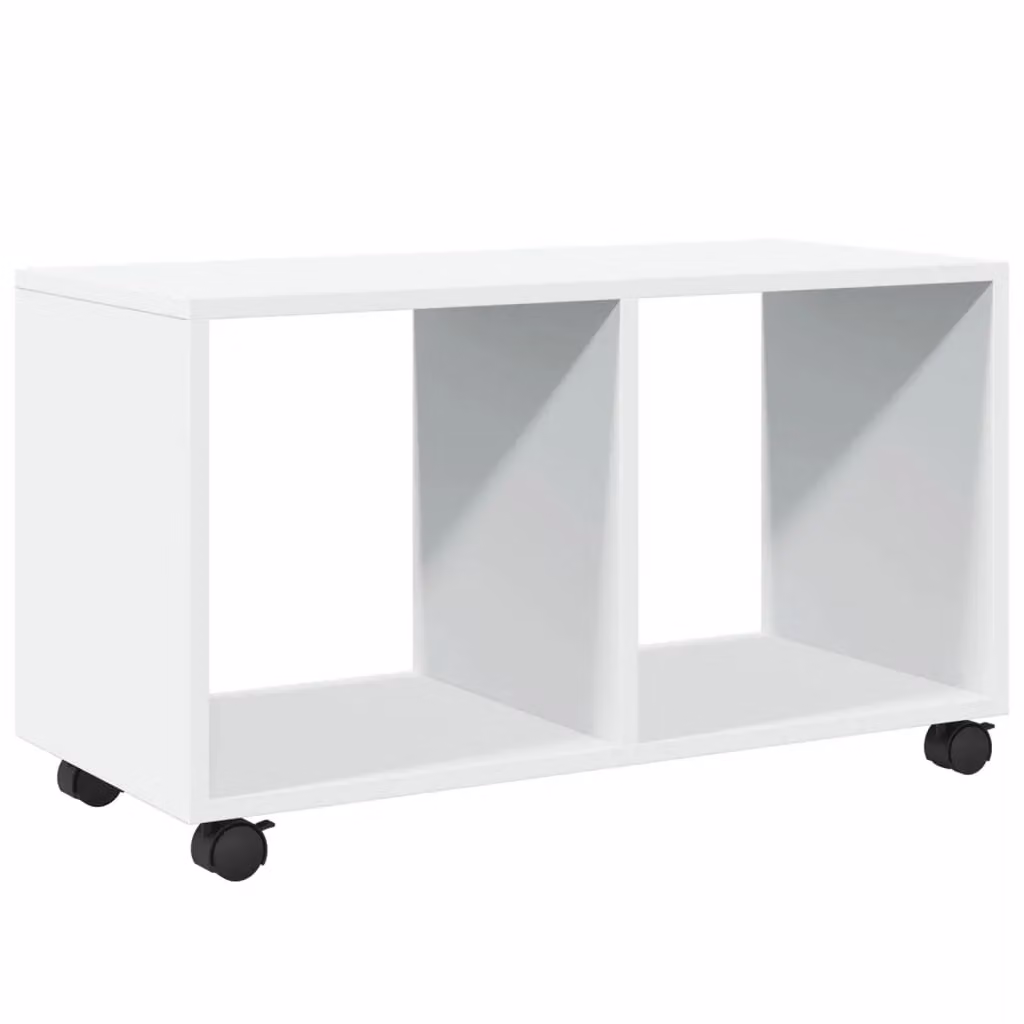 Berkfield Home vidaXL Rolling Cabinet in White, W/D/H: 72 x 33 x 42.5 cm – 2