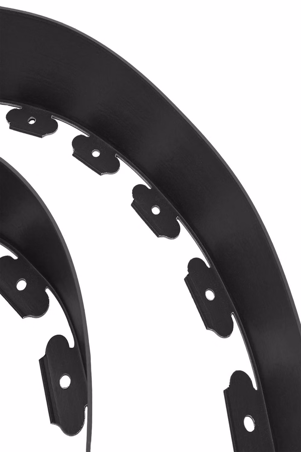 Garden Sanctuary No-Dig L-Shaped Garden Edging in Black with 30 Ground Pegs – 4