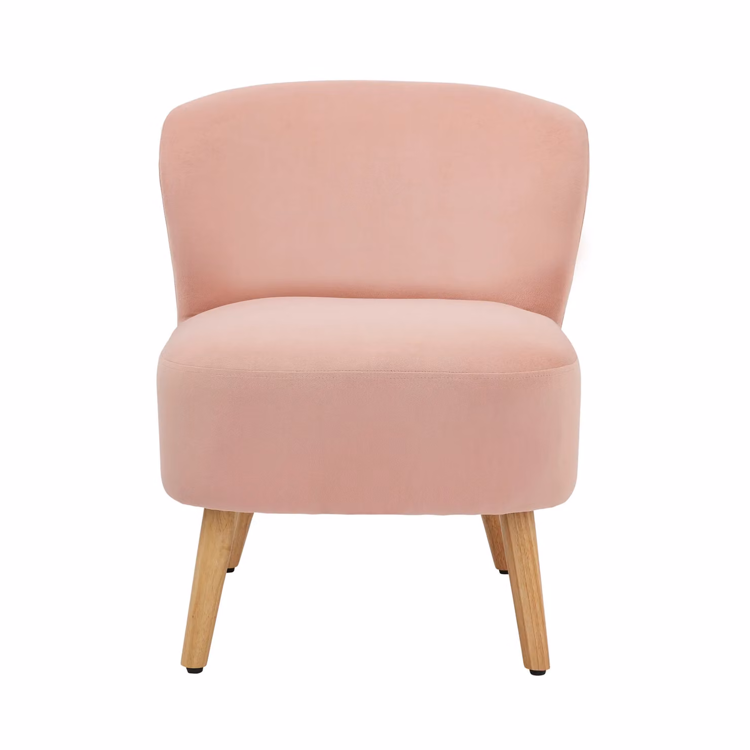 GFW Evie Modern Pink Velvet Tub Accent Chair with Armrests – 2