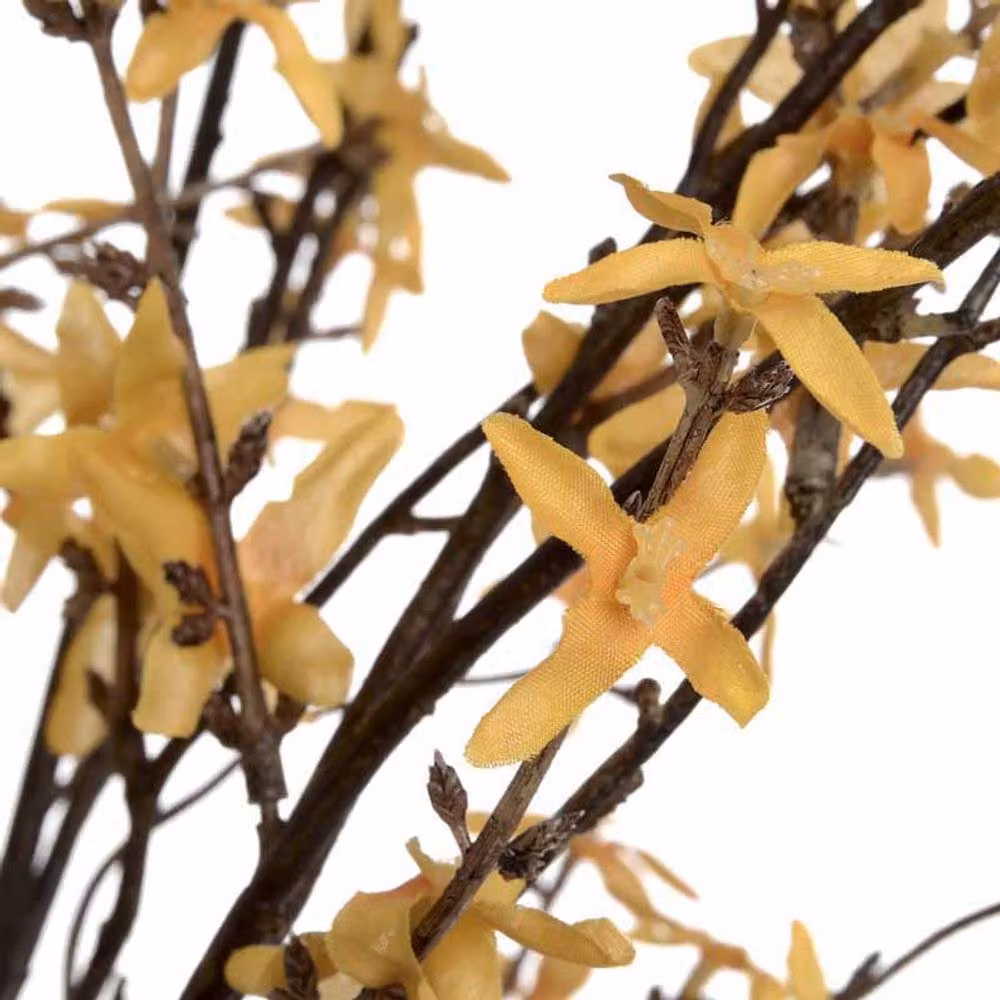 Lemon Pavilion Forsythia Branch Artificial Plant, Yellow, W: 35 cm, H: 108 cm – 3