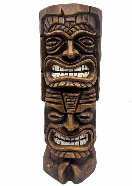 FUZHOU CBMDECO Brown Ethnic Column Planter