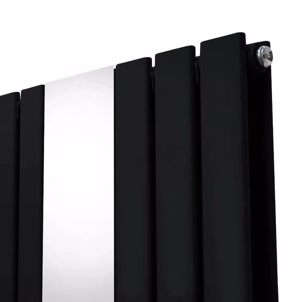 Monstershop Black Steel Mirror Radiator W: 180 cm, H: 42.5 cm – 8