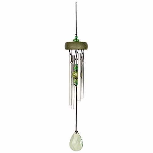 Woodstock Chimes Sparkle Hanging Wind Chime in Green – 1