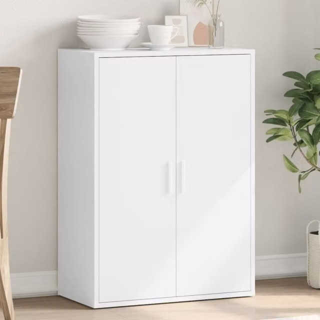 Berkfield Home Modern White Matt MDF Sideboard W/D/H: 60 x 31 x 84 cm