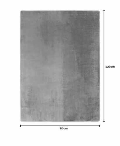 Desire Rugs Snuggly Washable Low Pile Living Room Area Rug in Grey, W: 120 cm, D: 80 cm – 4