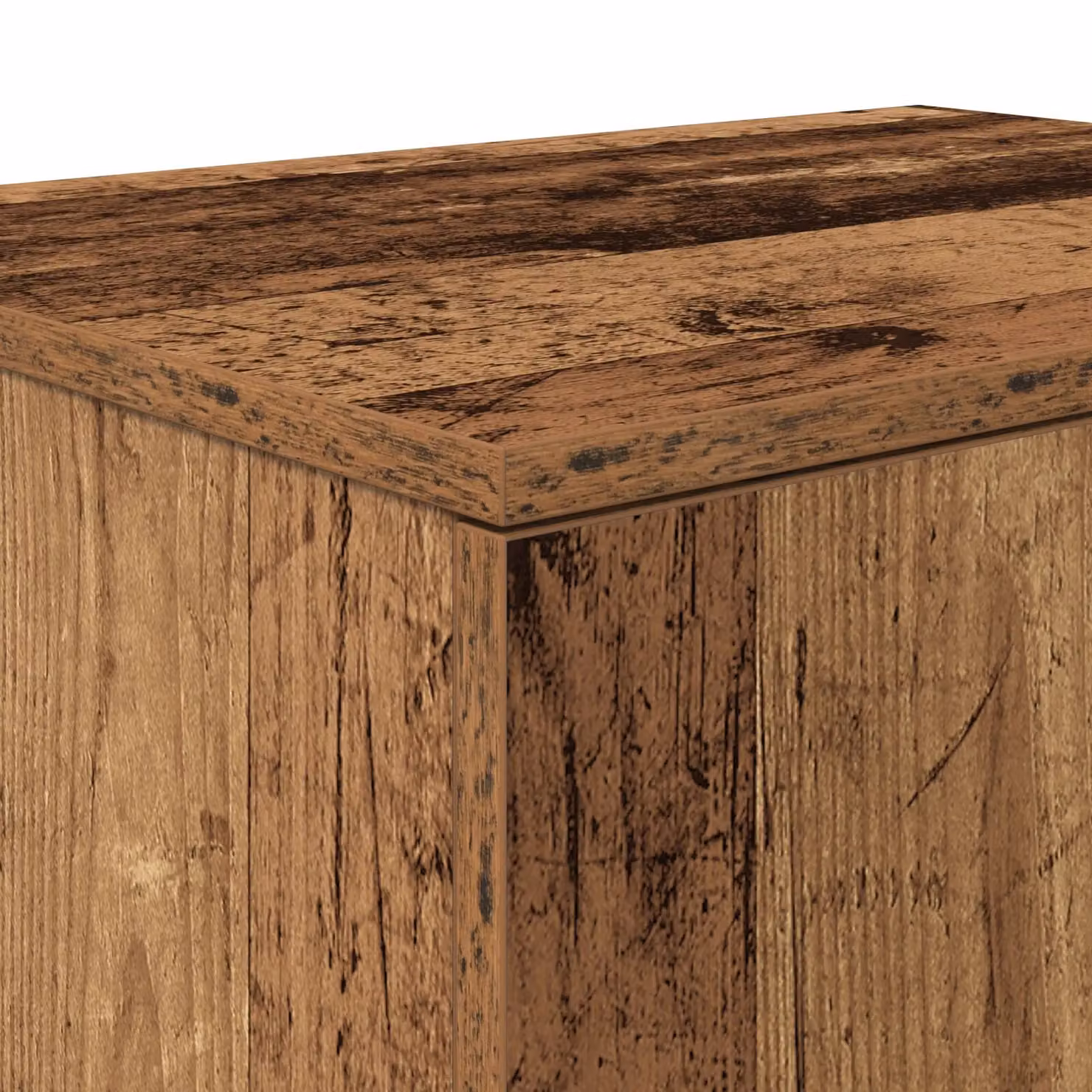 Berkfield Home Rustic Old Wood Storage Cabinet in Brown, W/D/H: 103 x 40 x 41 cm – 3