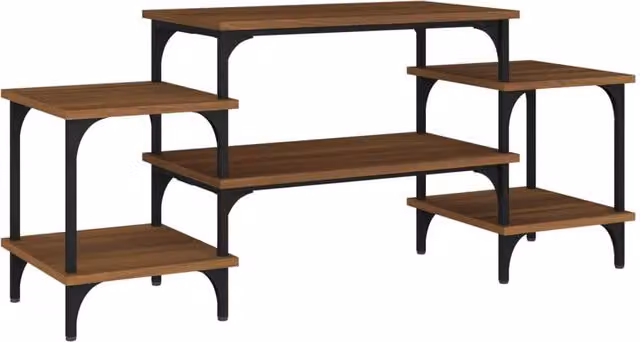 Berkfield Home Brown Oak TV Cabinet, W/D/H: 117 x 35 x 52 cm
