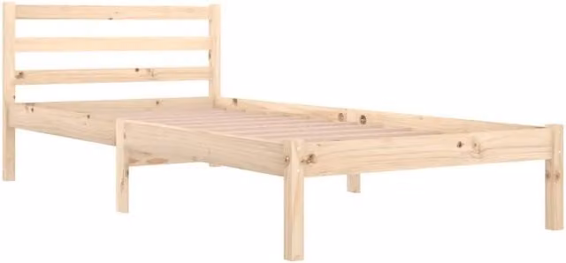 Berkfield Home Beautiful Day Bed in Solid Pine Wood, Beige, W/D/H: 200 x 90 x 69.5 cm – 1