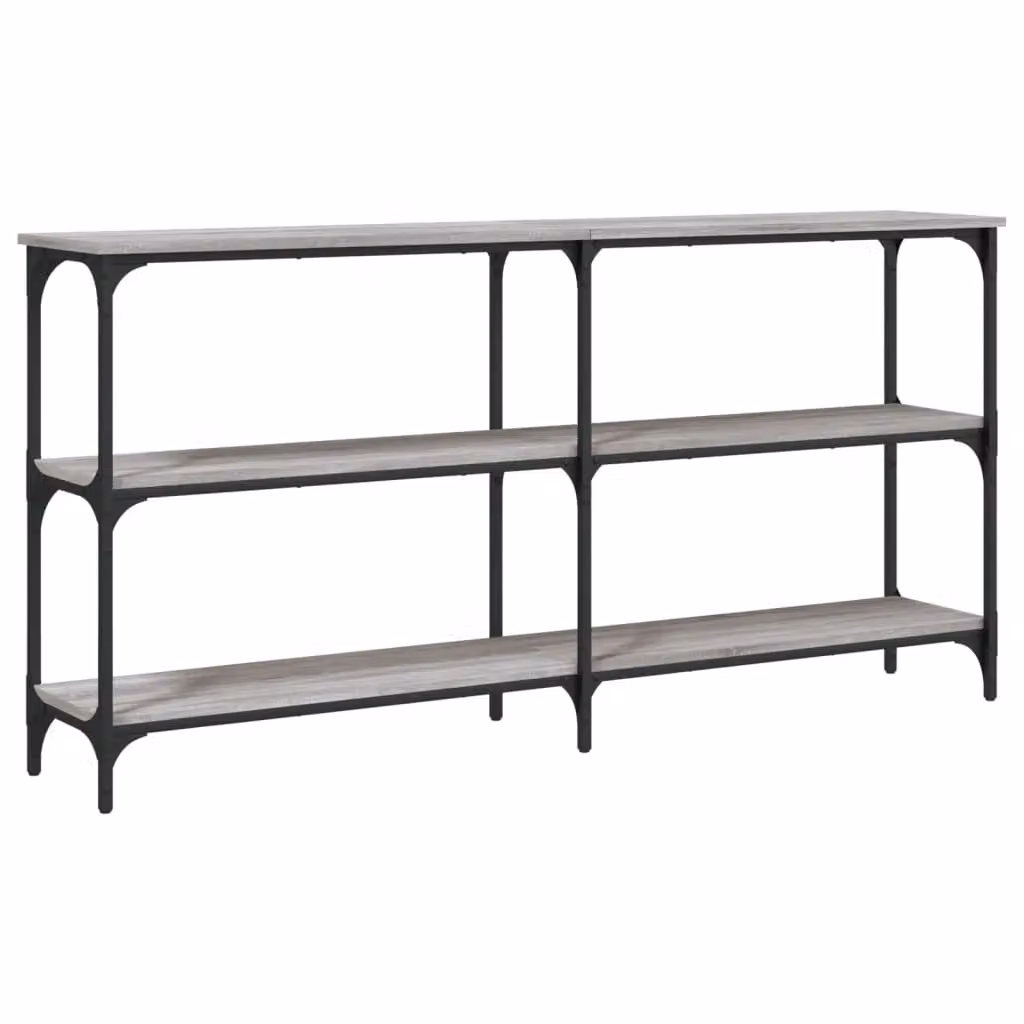 Berkfield Home Console Table in Grey Sonoma, W/D/H: 150 x 29 x 75 cm – 2