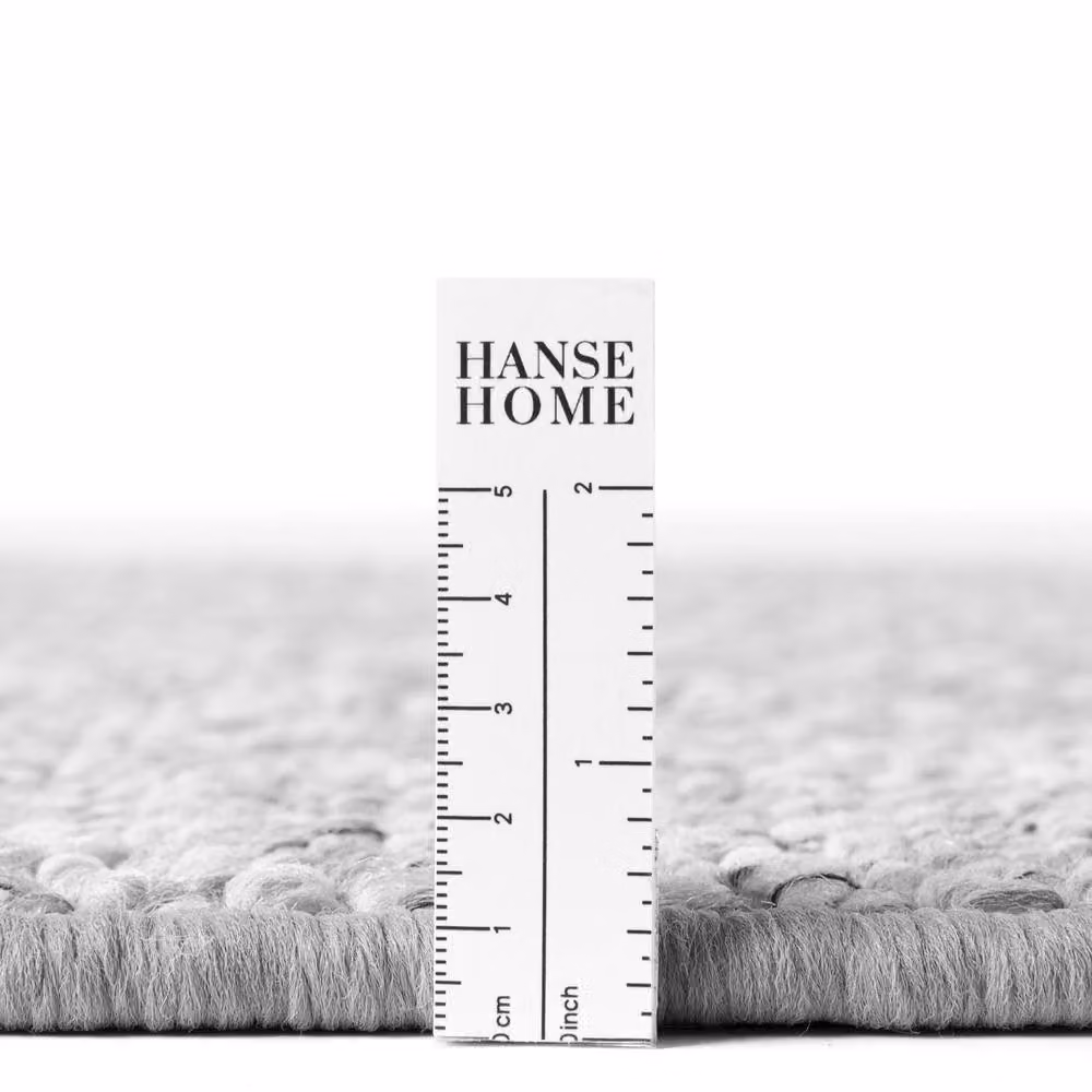 THE RUGS Wolly Tufted Grey Wool Look Synthetic Rug, W: 80 cm, L: 200 cm – 2