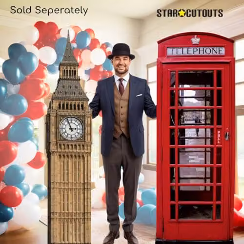 Star Cutouts SC146 Big Ben London Star Cardboard Cutout, Multicolour Freestanding Landmark Decoration – 2