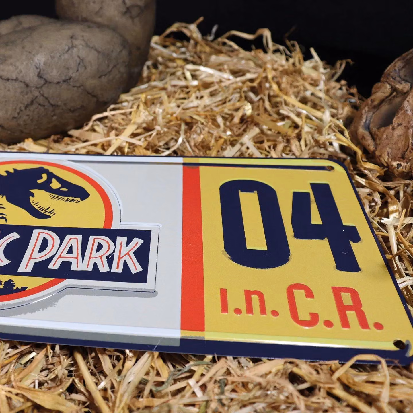 FaNaTtik Jurassic Park Replica Number Plate Multicolour Metal Tin Sign – 3