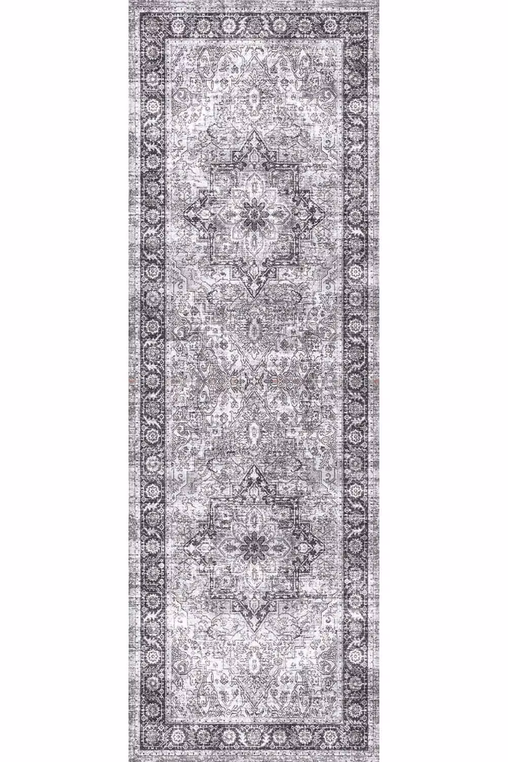 THE RUGS Azar Washable Persian Classic Oriental Rug in Grey, W/D/H: 60 x 180 cm – 2