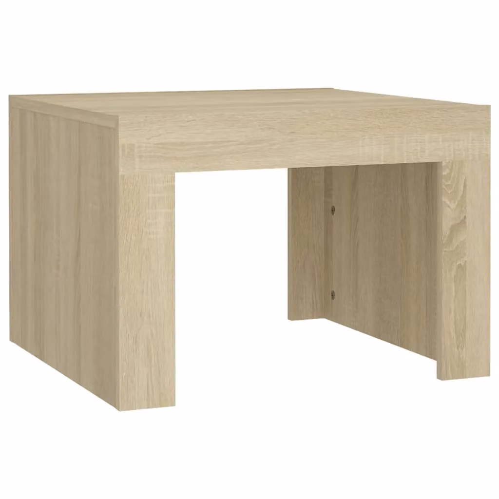 Berkfield Home Sonoma Oak Coffee Table in Brown, W/D/H: 50 x 50 x 35 cm – 2