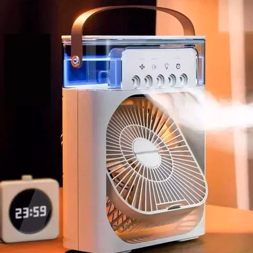 FLAVORA White 3 In 1 Portable Mini Evaporative Air Cooler, W/D/H: 100 x 15 x 15 cm – 4
