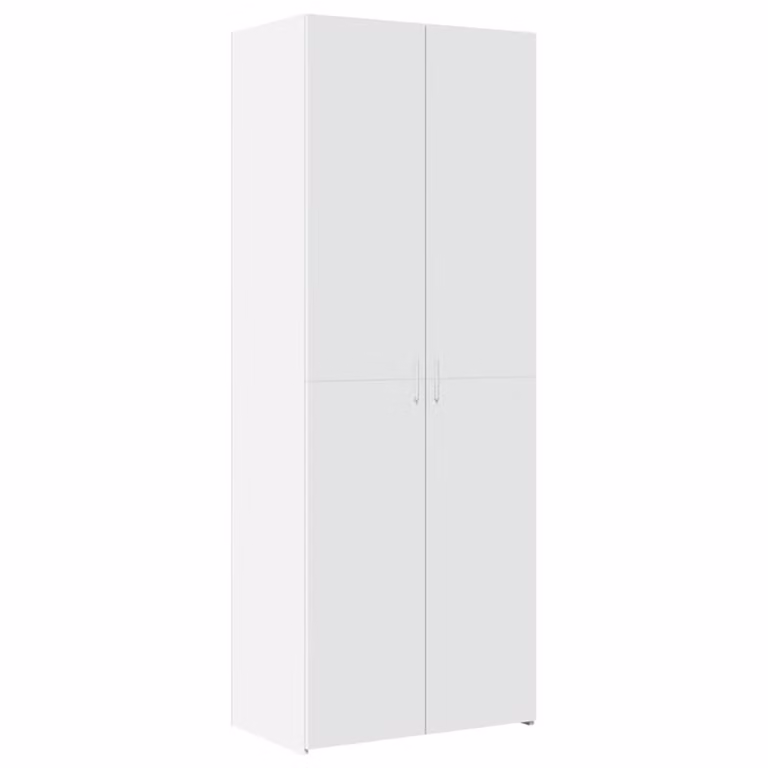 Berkfield Home Highboard in White, W: 70 cm, D: 42.5 cm, H: 185 cm