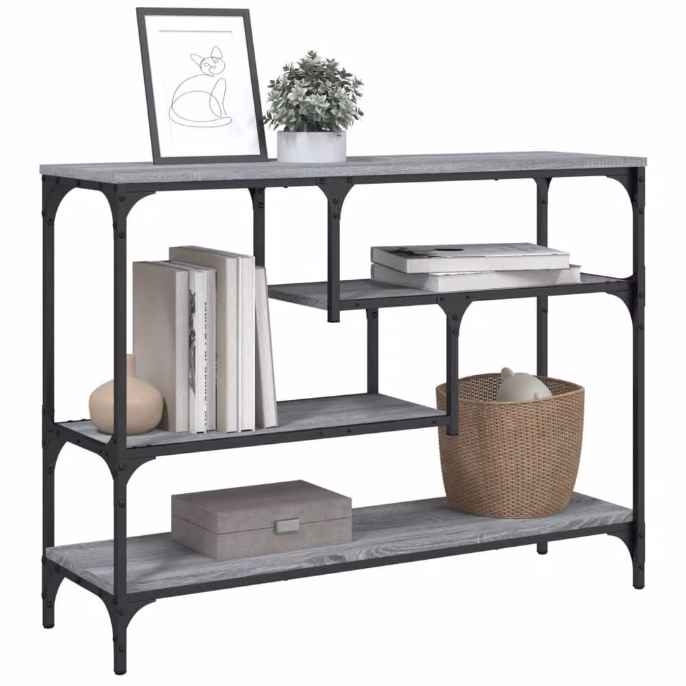Berkfield Home Grey Sonoma Console Table, W/D/H: 100 x 30 x 75 cm – 3