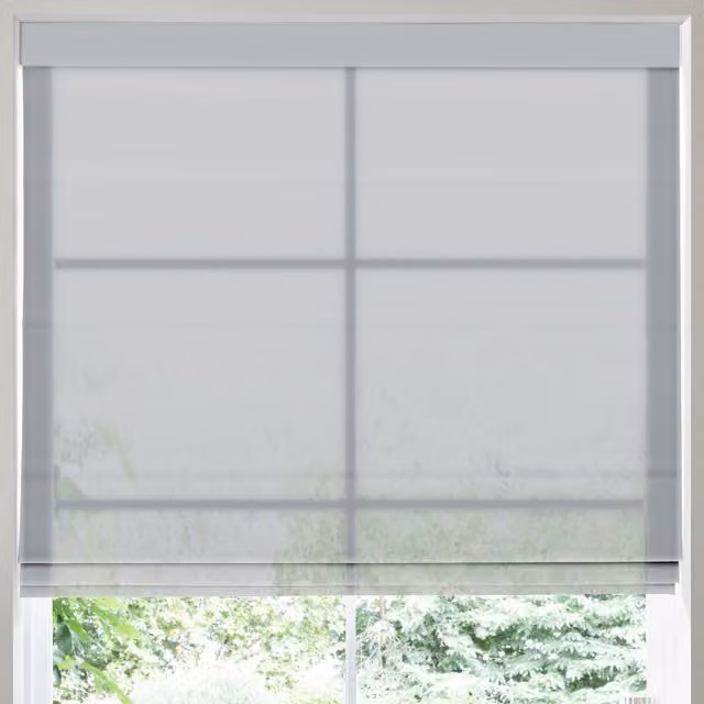 Terrys Felicity Sheer Voile Made to Measure Roman Blind in Grey