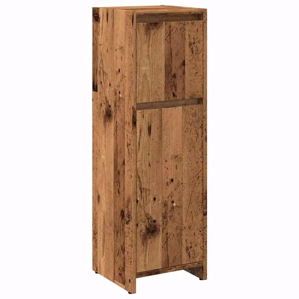 Berkfield Home Rustic Brown Bathroom Cabinet in Old Wood, W/D/H: 30 x 30 x 95 cm – 2