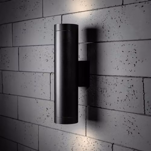 CGC Lighting Lucas Black Extra Long GU10 Double Up and Down Outdoor Wall Light IP44 Aluminium – 2