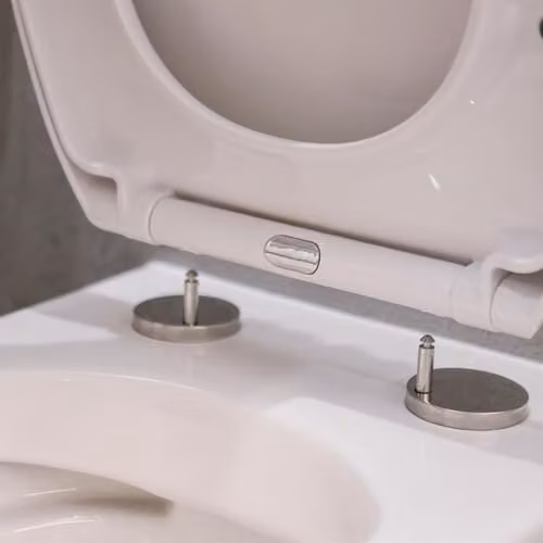 Harbour Housewares Universal Quick Release Toilet Seat Mounting Set, Chrome, Pack of 2 – 2