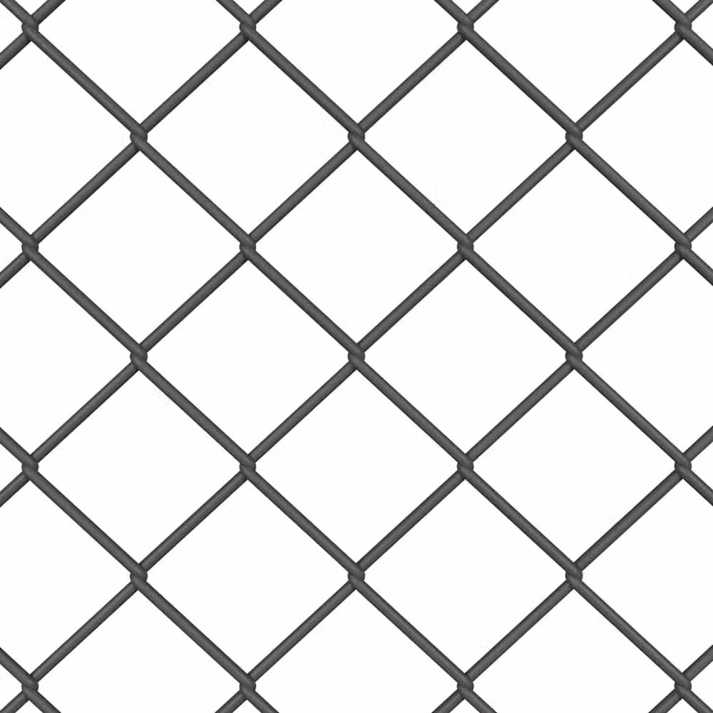 Berkfield Home Grey PVC Coated Galvanised Steel Chain Link Fence – 4