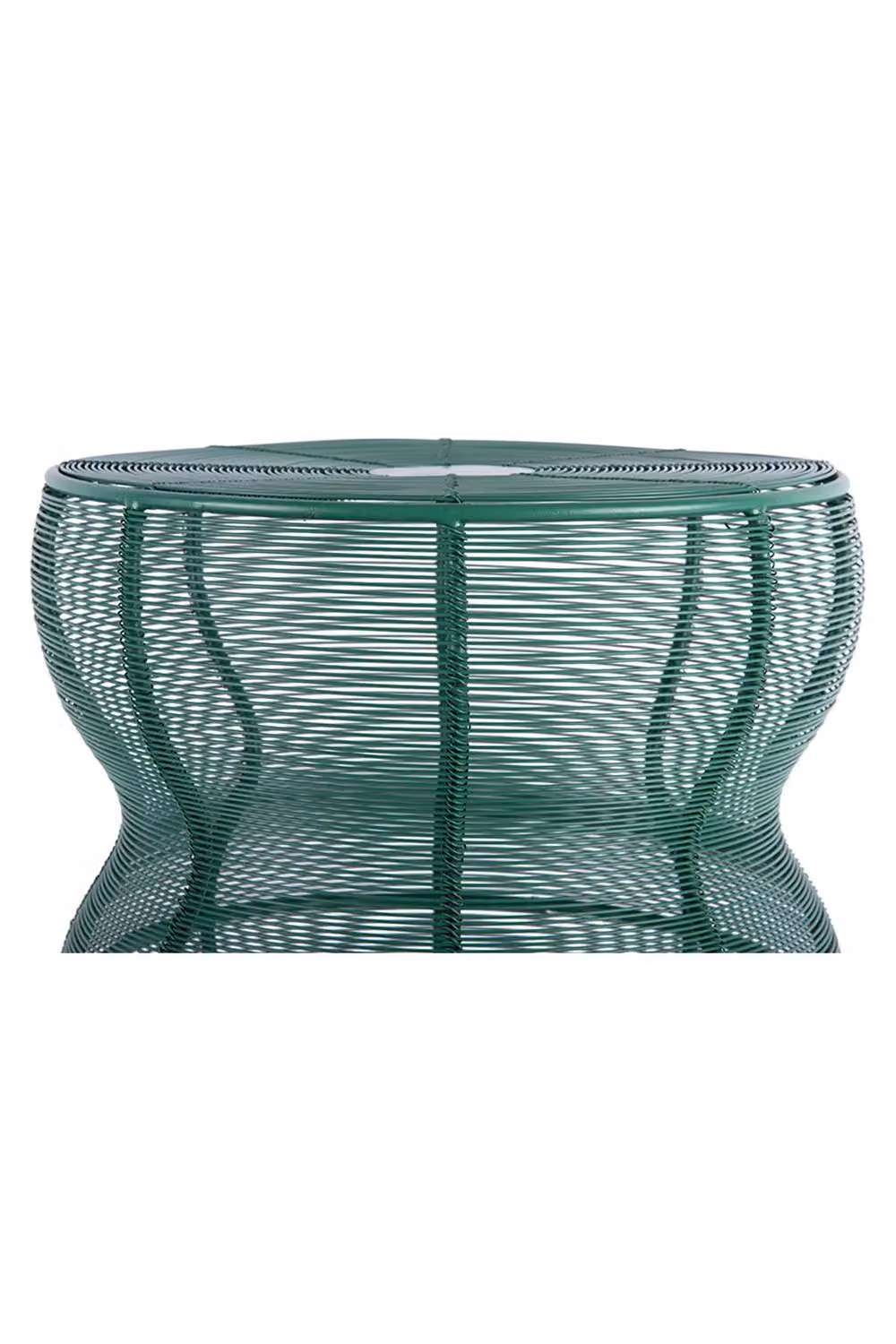 PRESENT TIME Leitmotiv Cuerda Onda Iron Side Table in Retro Green – 3