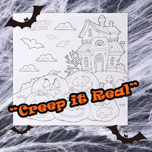 VFM e-Store Halloween Trick or Treat Canvas Craft Accessory in White, W/D/H: 25 x 25 x 25 cm – 5