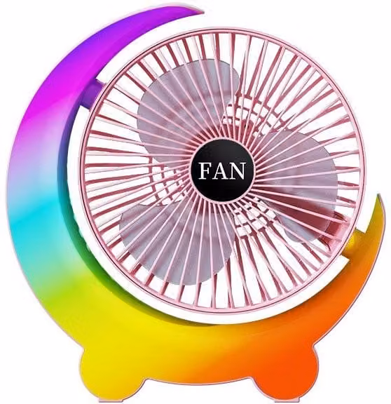 Leaper Mini Rechargeable USB Electric Cooling Fan in Pink