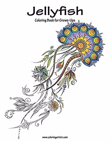 Jellyfish Coloring Book for Grown-Ups Volume 1 by Createspace