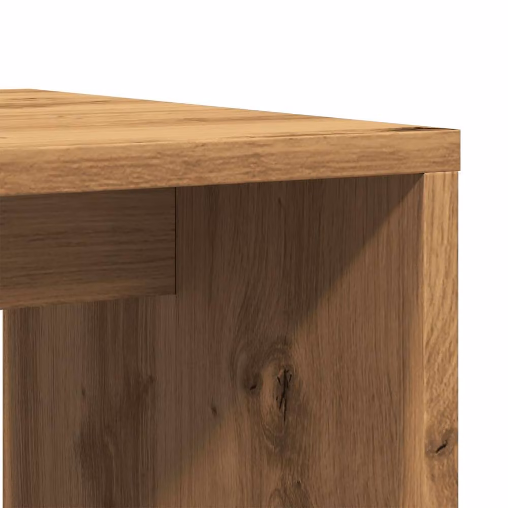 Berkfield Home Artisan Oak Coffee Table in Brown, W/D/H: 100 x 48 x 40 cm – 5