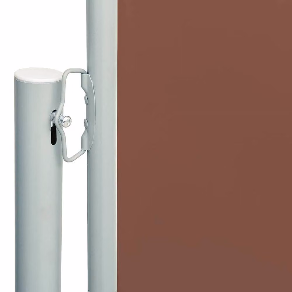 Berkfield Home Brown Retractable Side Awning with Polyester Fabric and Steel Frame, W/H: 117 x 600 cm – 3