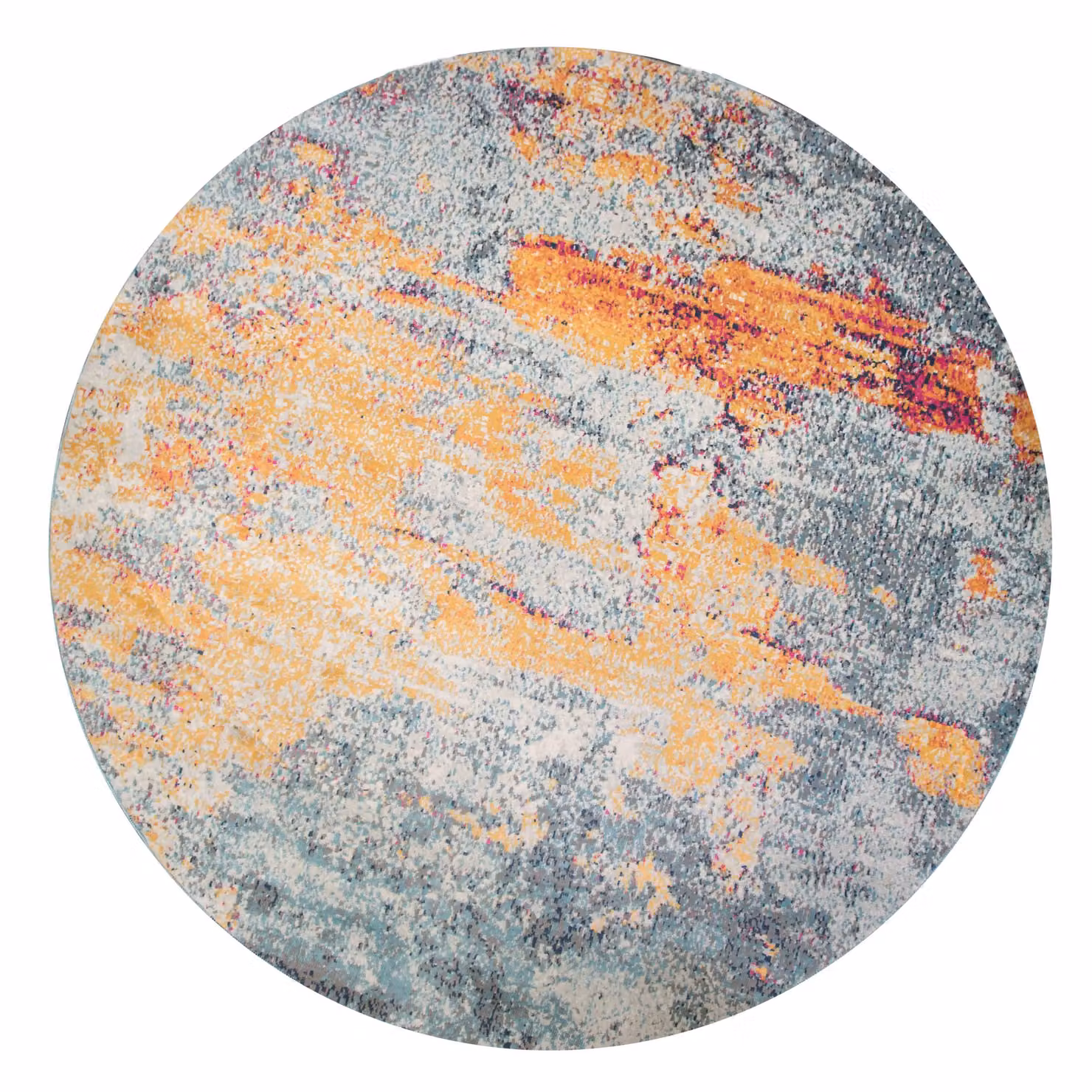 Kukoon Multicolour Distressed Abstract Soft Pile Area Rug, W: 200 cm, D: 290 cm – 5