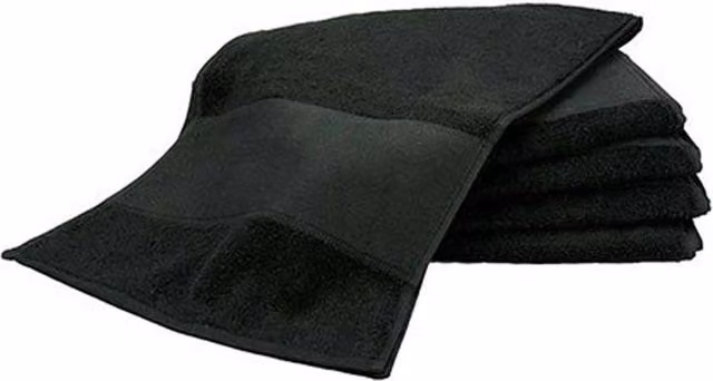 ARTG Personalised Black Cotton Sports Towel