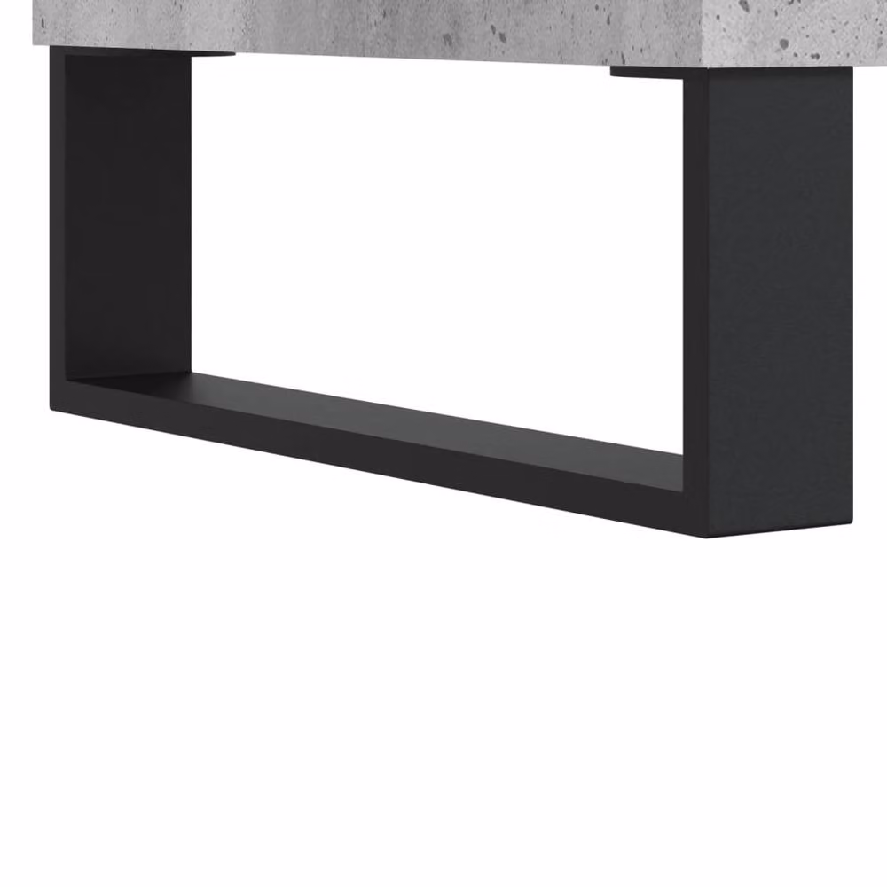 Berkfield Home Elegant Writing Desk in Concrete Grey, W/D/H: 140 x 50 x 75 cm – 3