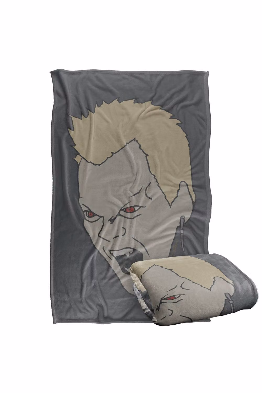 Warner Bros. Losts Vamp Face Super Soft Silky Touch Fluffy Throw Blanket in Grey and Multicolour – 2