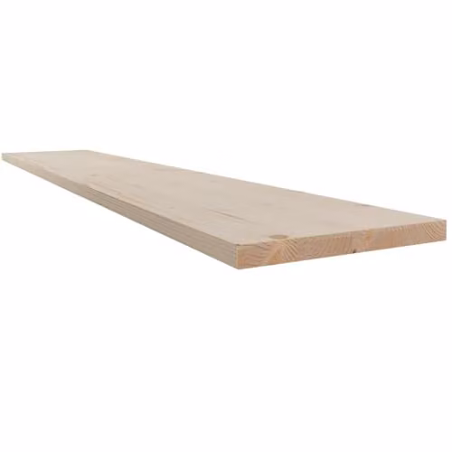 Snowdon Spruce Timber Furniture Board, Natural/Beige, Pack of 4, W: 200 mm, L: 1150 mm, T: 18 mm
