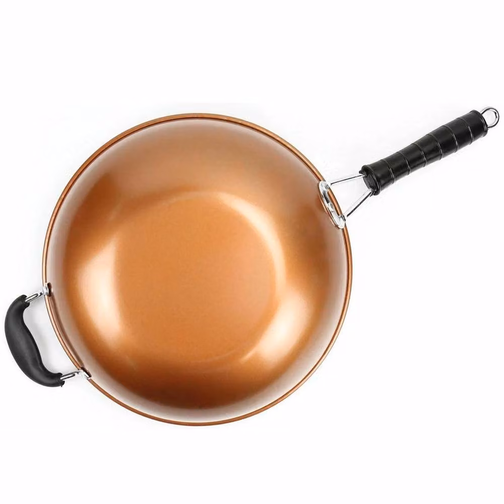 EONLION Copper Style Non-Stick Carbon Steel Wok – 2