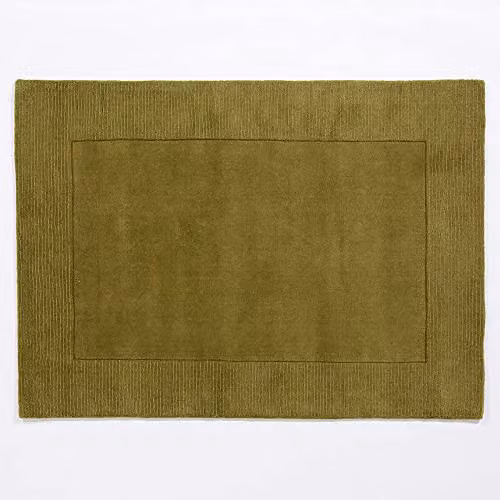 Esselle Home Esme Modern Wool Rectangular Rug, Green, W: 200 cm, D: 290 cm – 1