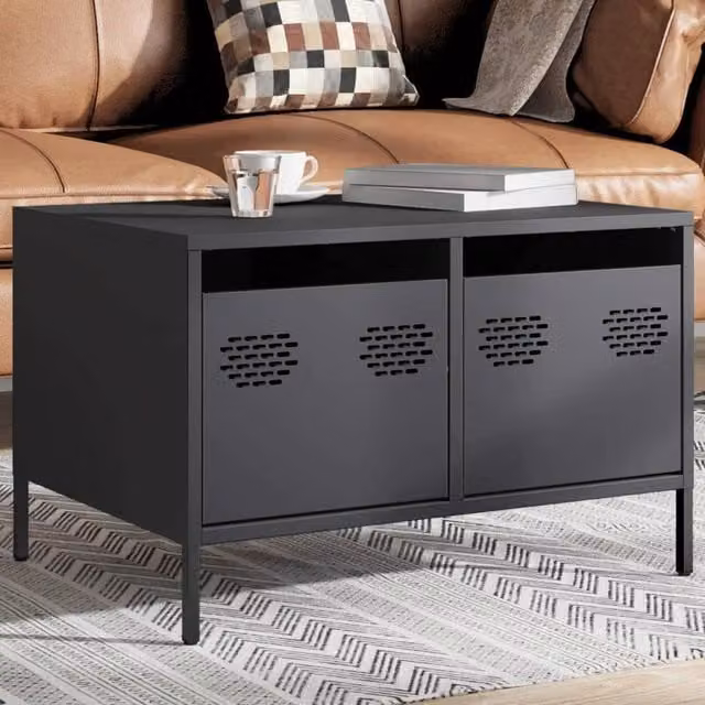 Berkfield Home TV Cabinet in Anthracite W: 68 cm, D: 50 cm, H: 43.5 cm