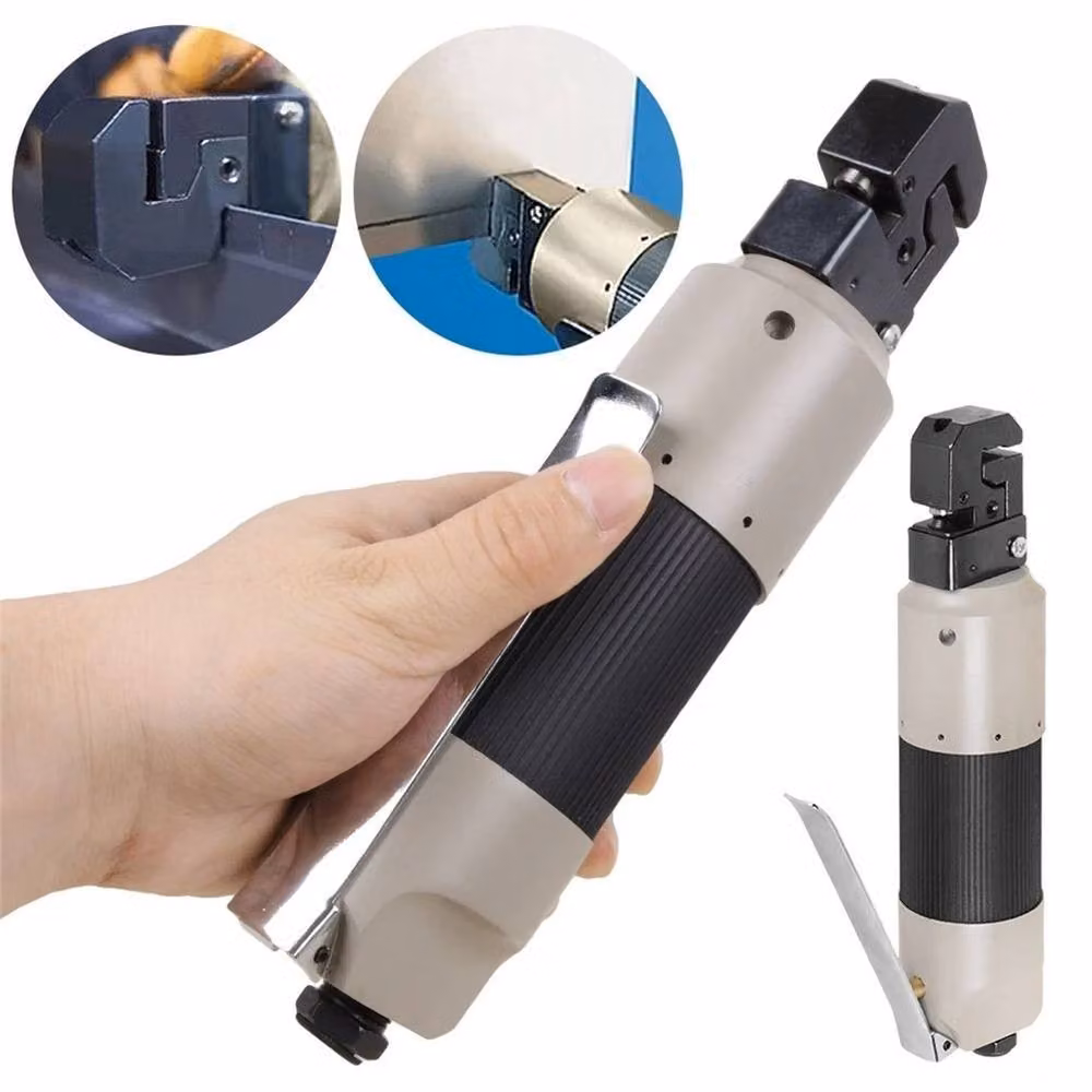 EONLION Silver Air Pneumatic Sheet Metal Puncher and Flanger with 5mm Hole Punching Tool – 1