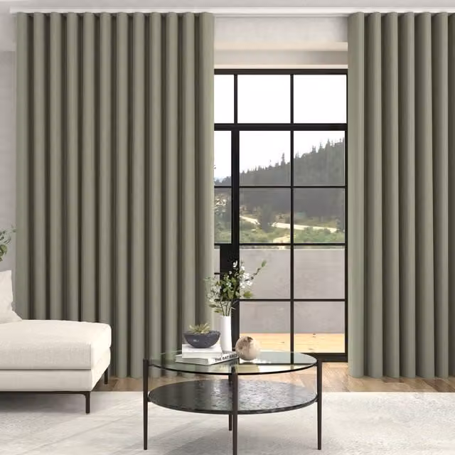 Terrys Arla Soft Texture Made To Measure Blackout Eyelet Curtains in Pistachio Green