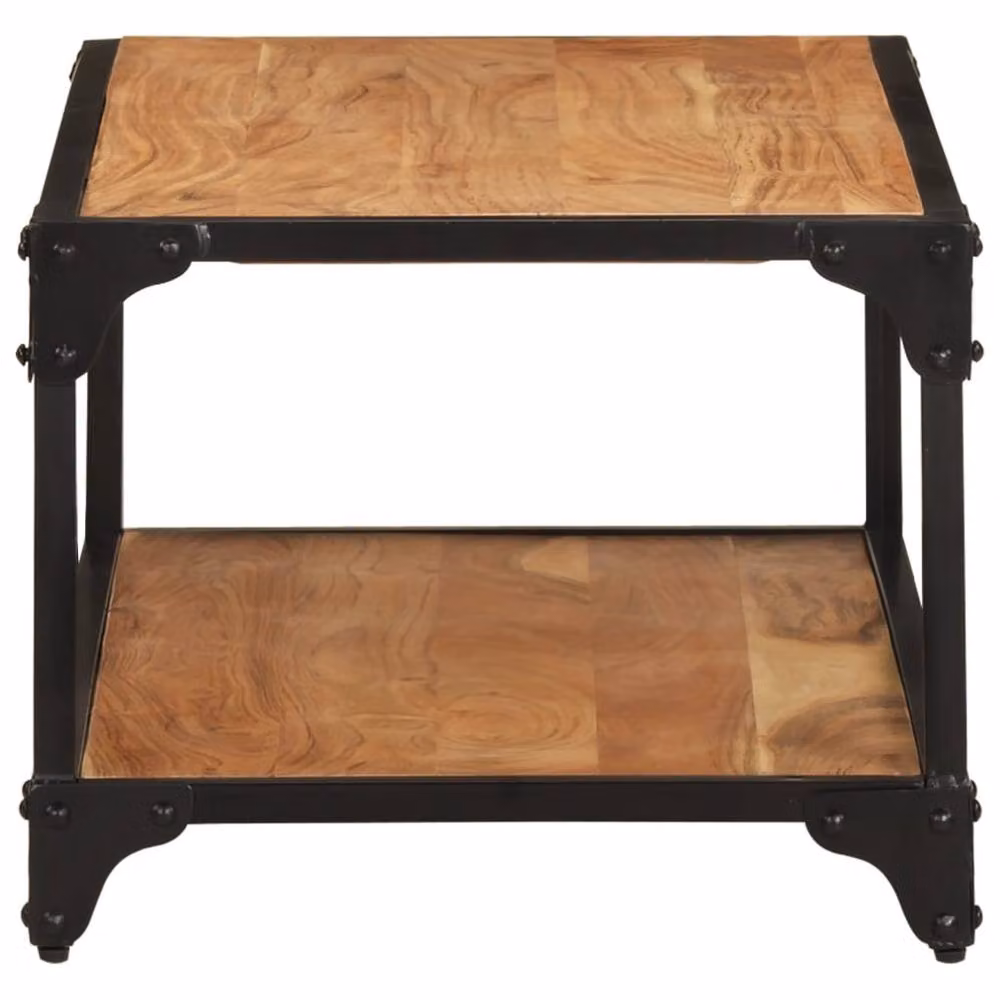 Berkfield Home Brown Solid Acacia Wood Coffee Table, W/D/H: 90 x 45 x 35 cm – 3