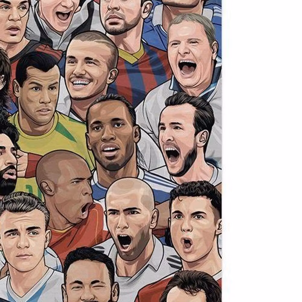 Legend Football's Greatest Multicolour Canvas Print – 2