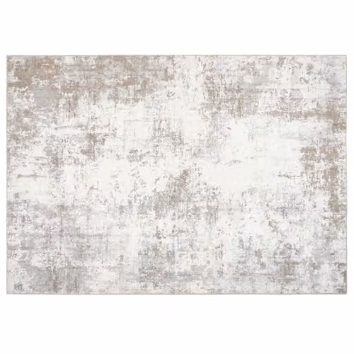 OHS Abstract Vintage Washable Non Slip Area Rug, Beige, W: 120 cm x L: 170 cm – 1