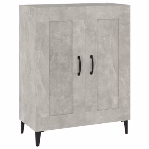 vidaXL Sideboard in Concrete Grey, Engineered Wood, W/D/H: 69.5 x 34 x 90 cm