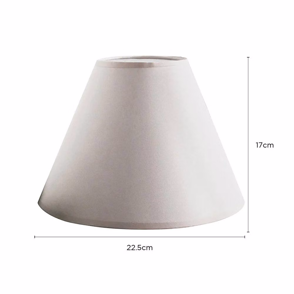 Voltico 2-Pack Adjustable 9 Inch White Fabric Coolie Lampshades – 3