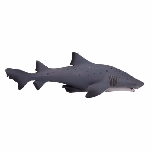 MOJO Large Bull Shark Sealife Animal Model Figure in Grey and Multicolour