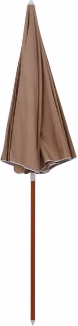 Berkfield Home Garden Parasol with Steel Pole, Beige, Diameter: 240 cm