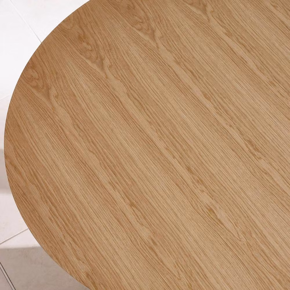 Cheshire Premium Cellini Round Oak Dining Table in Brown, Diameter: 120 cm, Height: 76 cm – 3